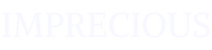 Imprecious logo in white text on a transparent background